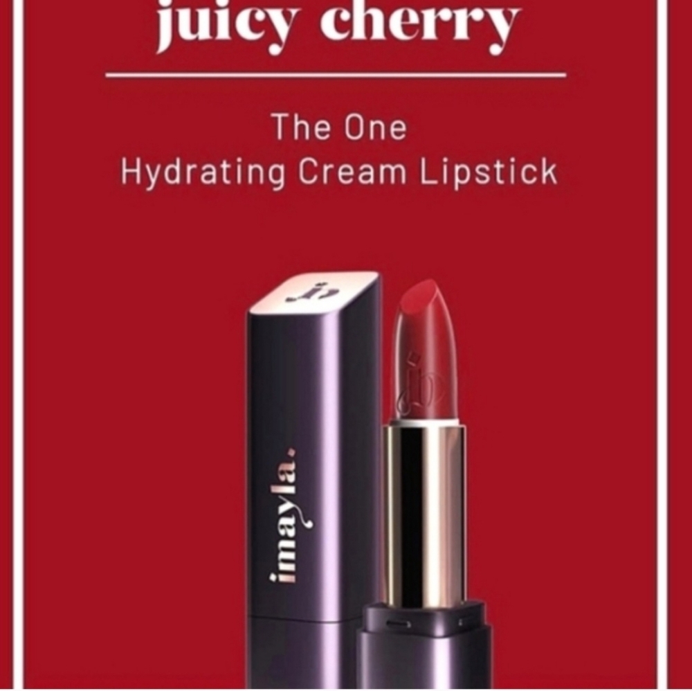 NIB IMAYLA The One Hydrating Cream Lipstick In Juicy Cherry